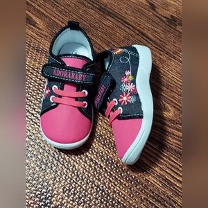 ADORA Pink and Black Kids Shoes
